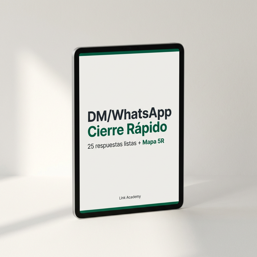 DM/WhatsApp Cierre Rápido: 25 respuestas listas para convertir “interesados” en clientes